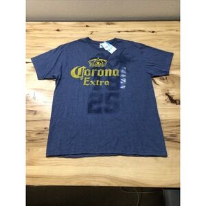 CORONA EXTRA Men's Short Sleeve T-Shirt Size Large - Blue